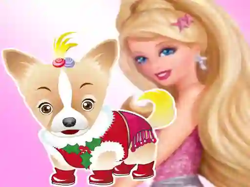Lojë Barbie's Dog Dressup në internet