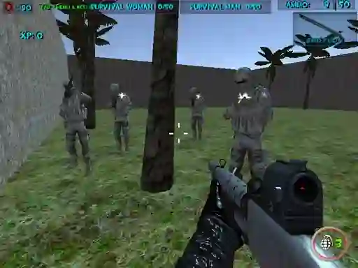 Lojë Survival Wave Zombie Multiplayer në internet
