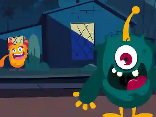 Lojë Funny Monsters Jigsaw në internet