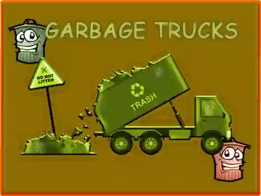 Lojë Garbage Trucks Hidden Trash Can në internet
