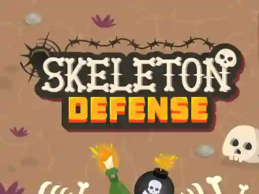 Lojë Skeleton Defense në internet
