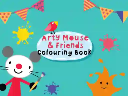 Lojë Arty Mouse & Friends Coloring Book në internet