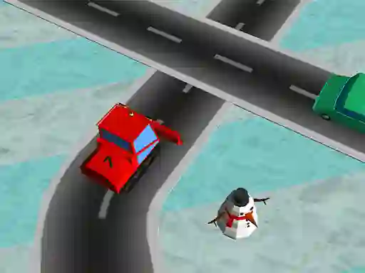 Lojë Traffic Run Christmas në internet