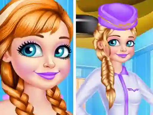 Lojë Princess Stewardess në internet