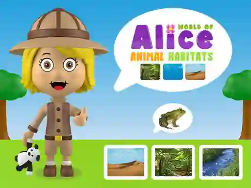 Lojë World of Alice Animal Habitats në internet