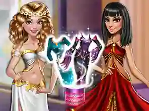 Lojë Dolly Princess vs. Villain Dress Up në internet