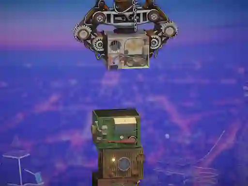 Lojë Steampunk Tower Builder në internet