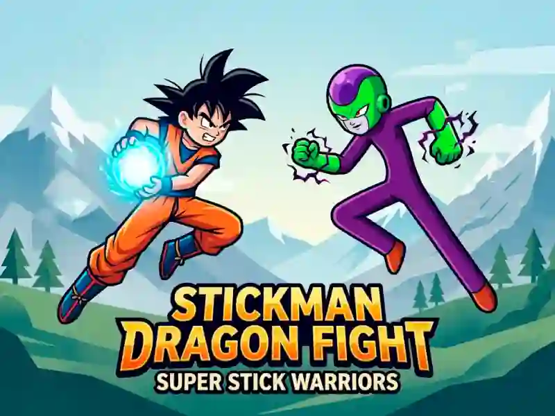 Lojë Stickman Dragon Fight - Super Stick Warriors në internet