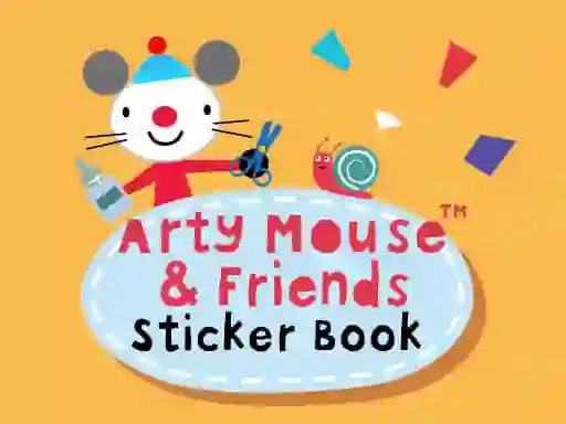 Lojë Arty Mouse & Friends Sticker Book në internet