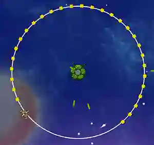 Lojë Orbit Avoider në internet
