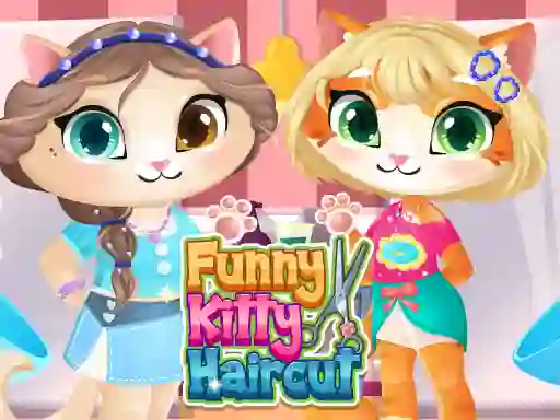 Lojë Funny Kitty Haircut në internet