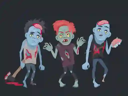 Lojë Zombies and Skeletons Coloring në internet