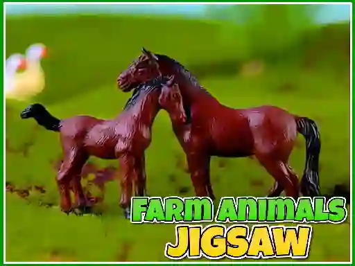 Lojë Farm Animals Jigsaw në internet