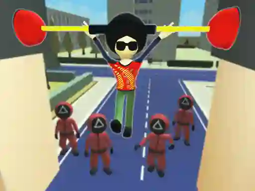 Lojë Squid Fall Guy në internet