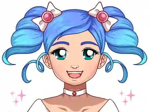 Lojë Kawaii Magical Girl Dress Up Game në internet