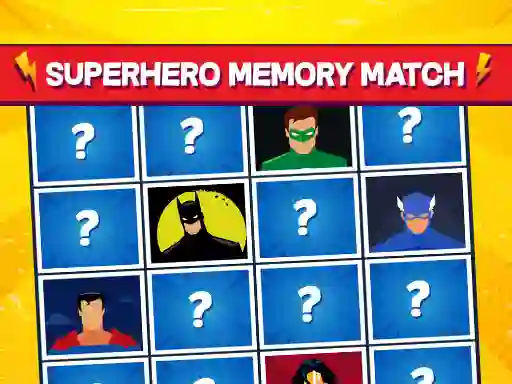 Lojë Superhero Memory Match në internet