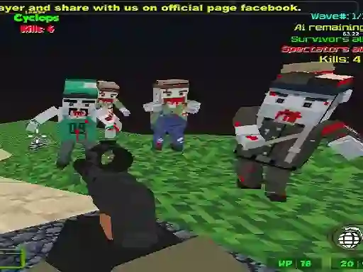 Lojë Blocky Combat SWAT Zombie Survival në internet