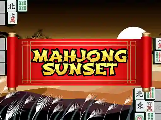 Lojë Mahjong Sunset në internet