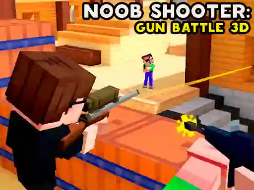 Lojë Noob Shooter: Gun Battle 3D në internet