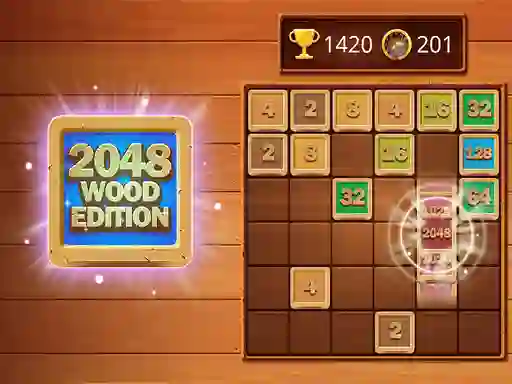 Lojë 2048 Wooden Edition në internet