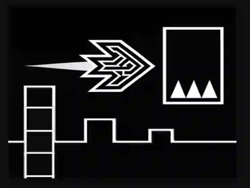 Lojë Geometry Flap në internet