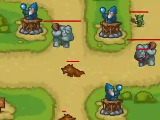 Lojë Tower Defense 2D në internet