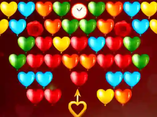 Lojë Bubble Shooter Valentines në internet