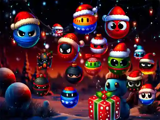Lojë Christmas Rush : Red and Friend Balls në internet
