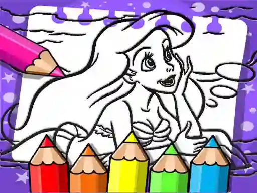 Lojë Ariel The Mermaid Coloring Book në internet