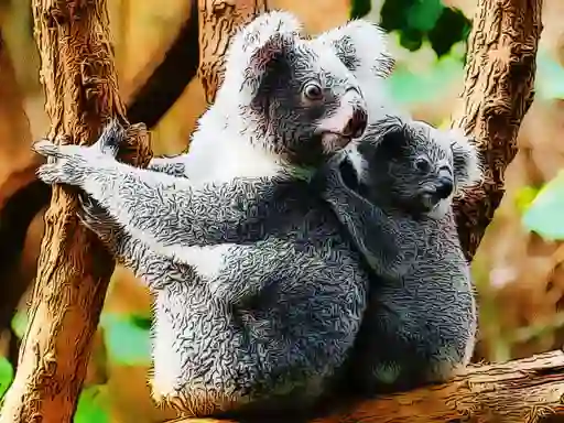 Lojë Cute Baby Koala Bear në internet