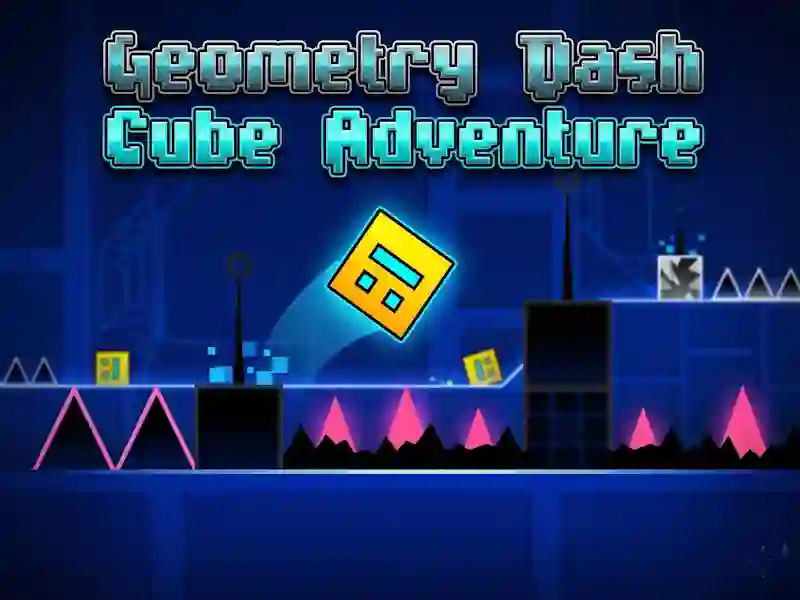 Lojë Geometry Dash Cube Adventure në internet