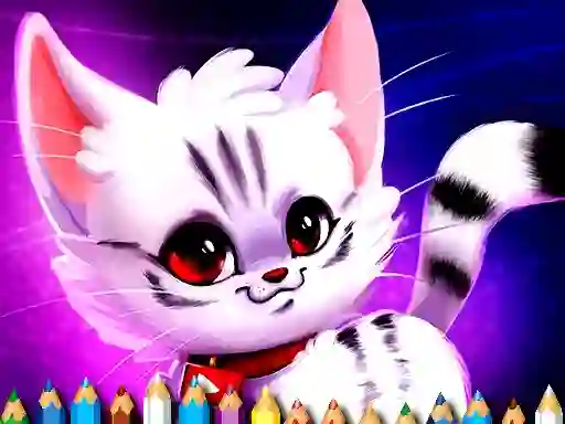 Lojë Cute Kitty Coloring në internet
