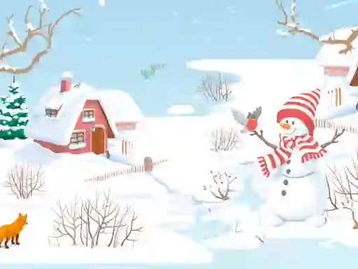 Lojë Snowman Slide në internet
