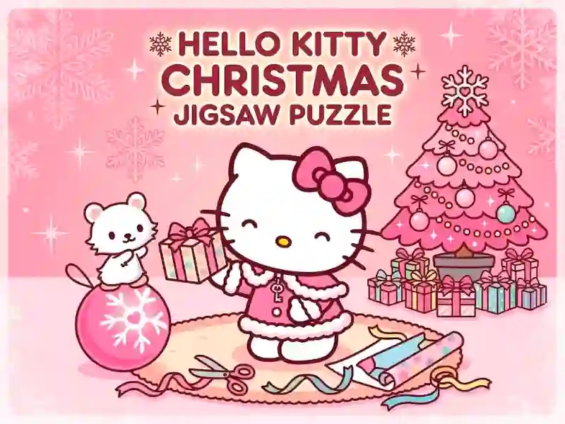 Lojë Hello Kitty Christmas Jigsaw Puzzle në internet