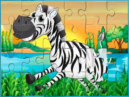 Lojë Happy Animals Jigsaw në internet