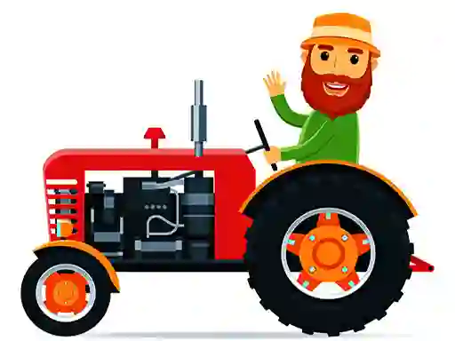 Lojë Cartoon Farm Traktors në internet