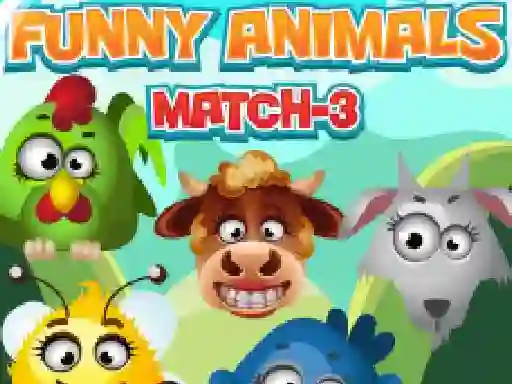 Lojë Funny Animals Match 3 në internet