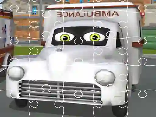 Lojë Ambulance Trucks Jigsaw në internet