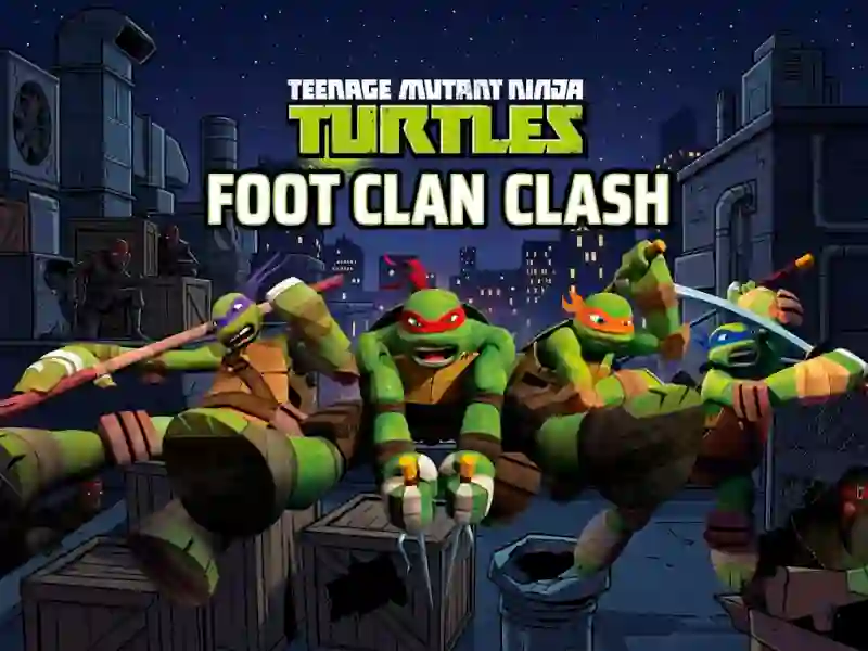 Lojë Teenage Mutant Ninja Turtles Foot Clan Clash në internet