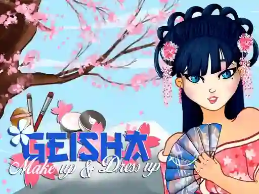 Lojë Geisha make up and dress up në internet