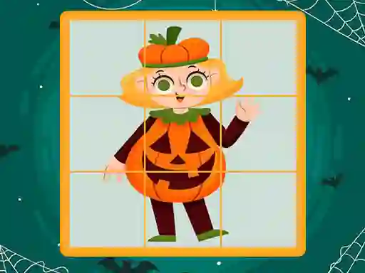 Lojë Halloween Puzzles në internet