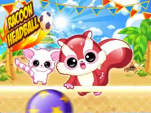 Lojë Racoon Headball në internet
