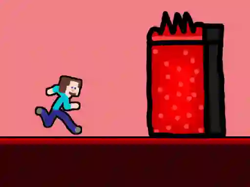 Lojë Steveman Lava World në internet