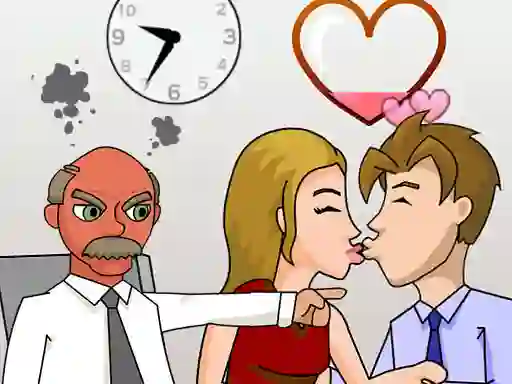 Lojë Secret Office Kissing në internet