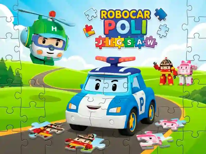 Lojë Robocar Poli Jigsaw në internet
