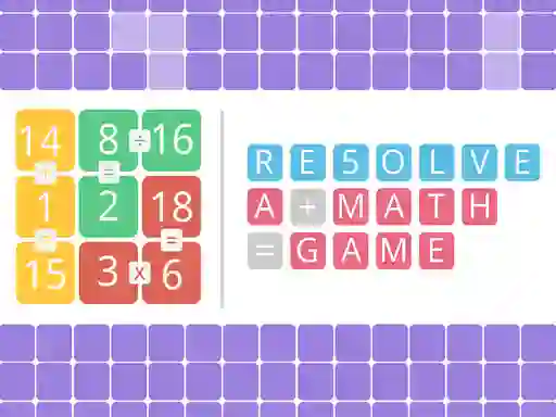 Lojë Resolve a math game në internet