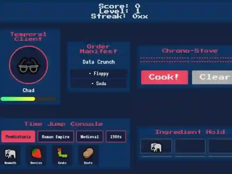 Lojë Chrono Chef në internet