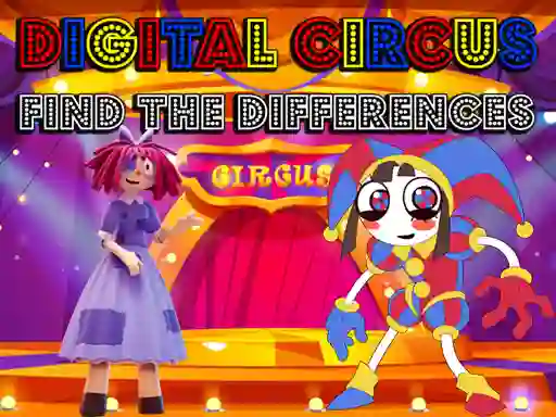 Lojë Digital Circus Find The Differences në internet