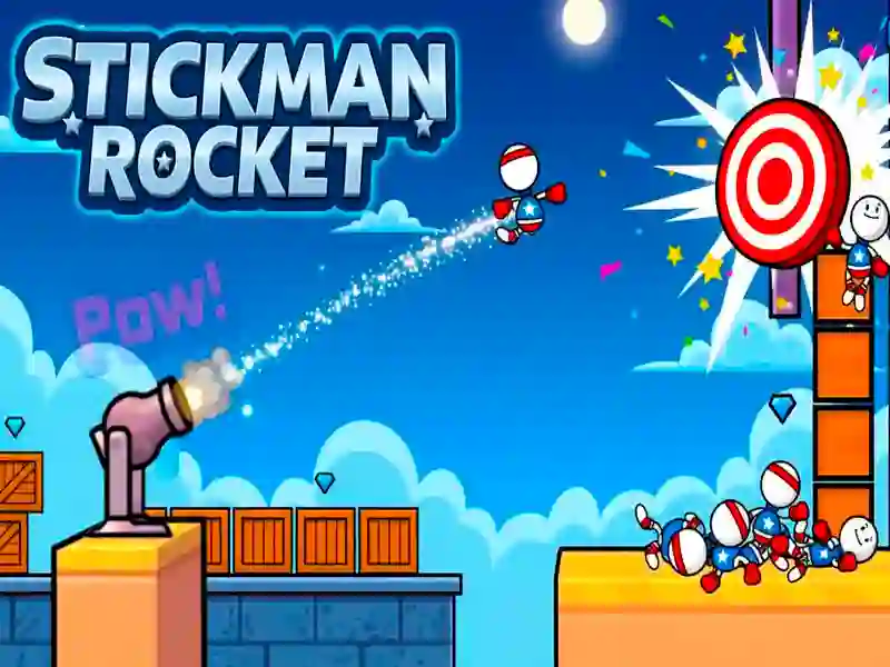Lojë Stickman Rocket në internet