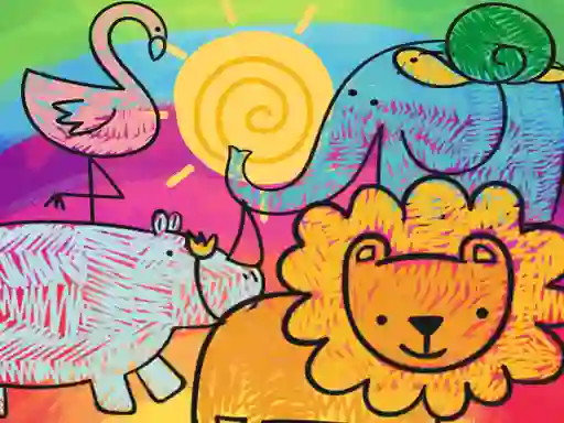 Lojë Little Animals Coloring në internet